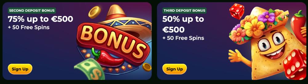 Τακτικές Προσφορές Casinacho: Reload, Cashback, Τουρνουά